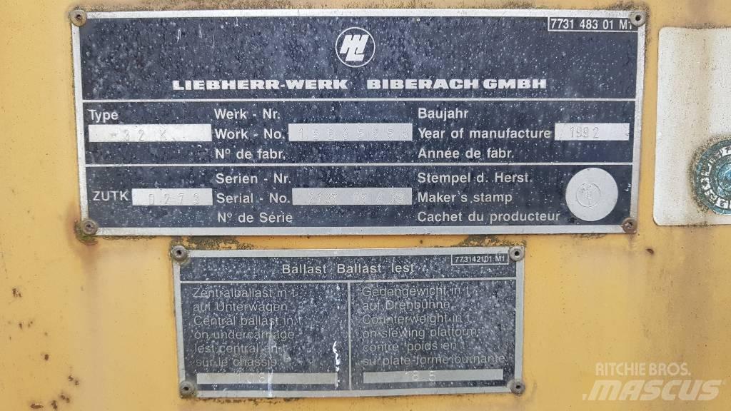 Liebherr K 32 Tornkraanad