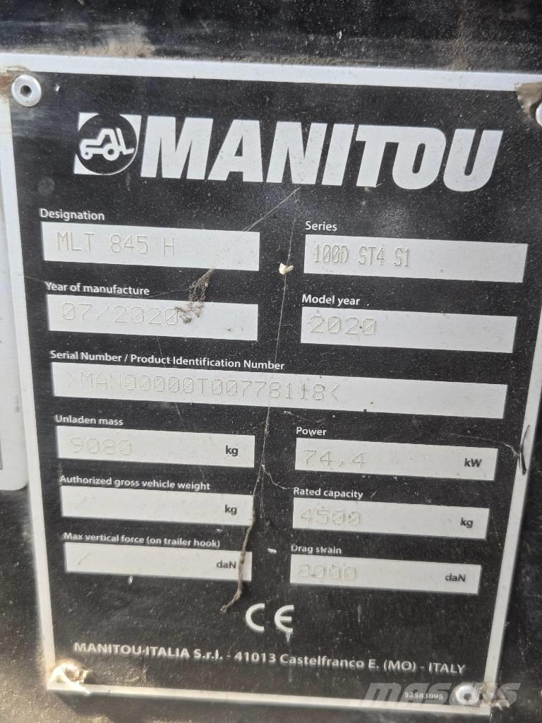 Manitou MLT 845 Teleskooplaadurid