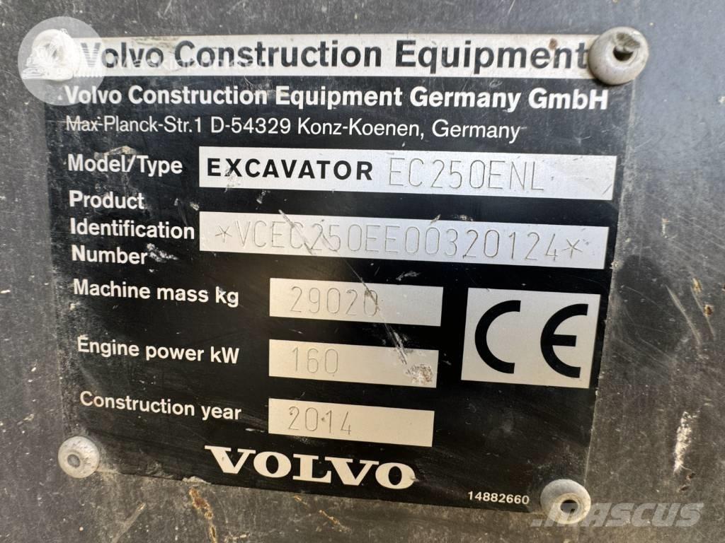 Volvo EC 250 E N L Roomikekskavaatorid