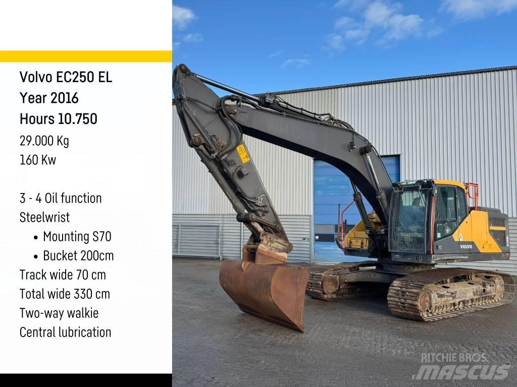 Volvo EC 250 EL Roomikekskavaatorid