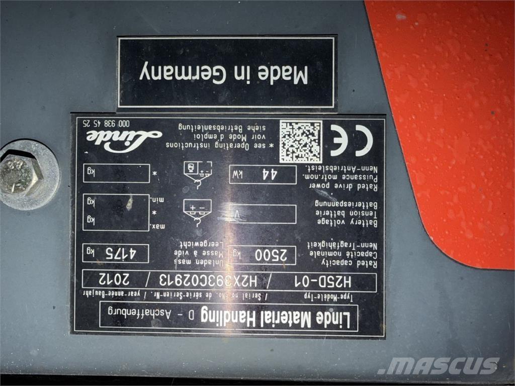 Linde H25D-01 Diiseltõstukid