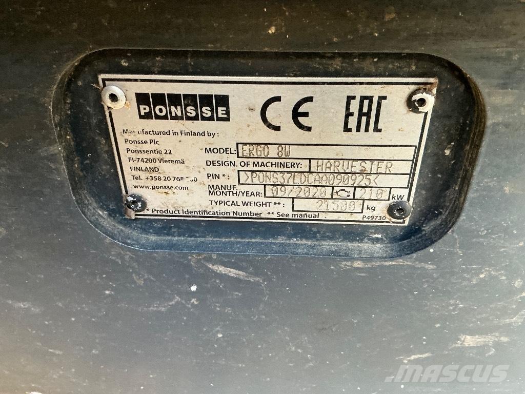 Ponsse ERGO 8W Harvesterid