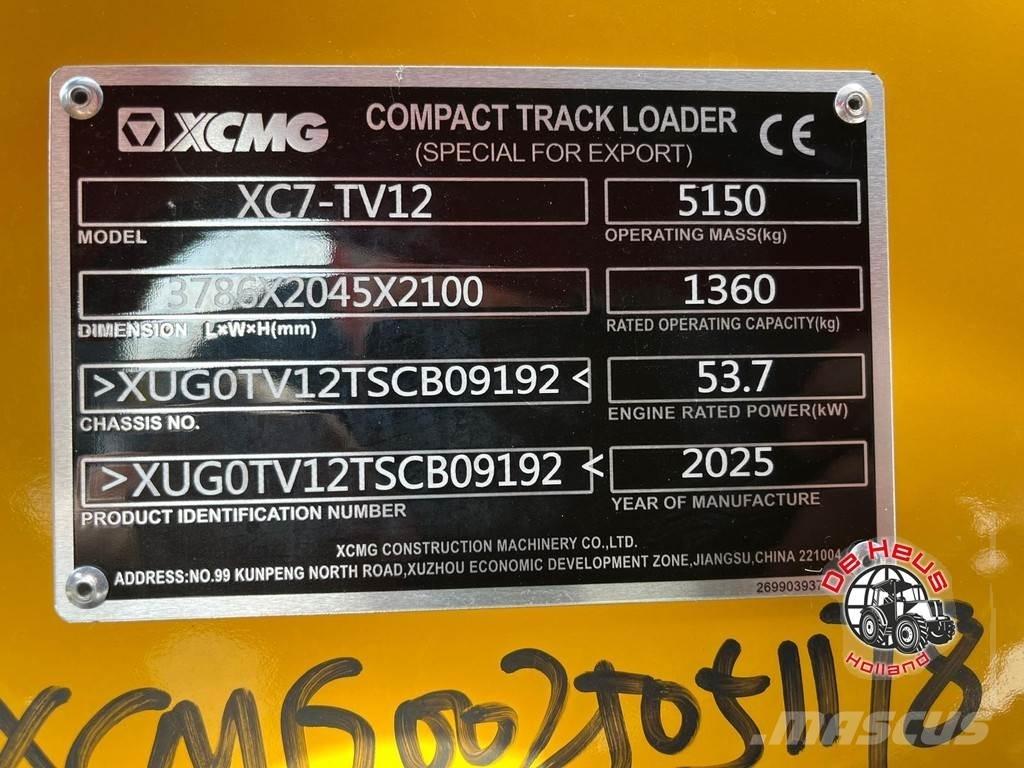 XCMG XC7-TV12 Rataslaadurid