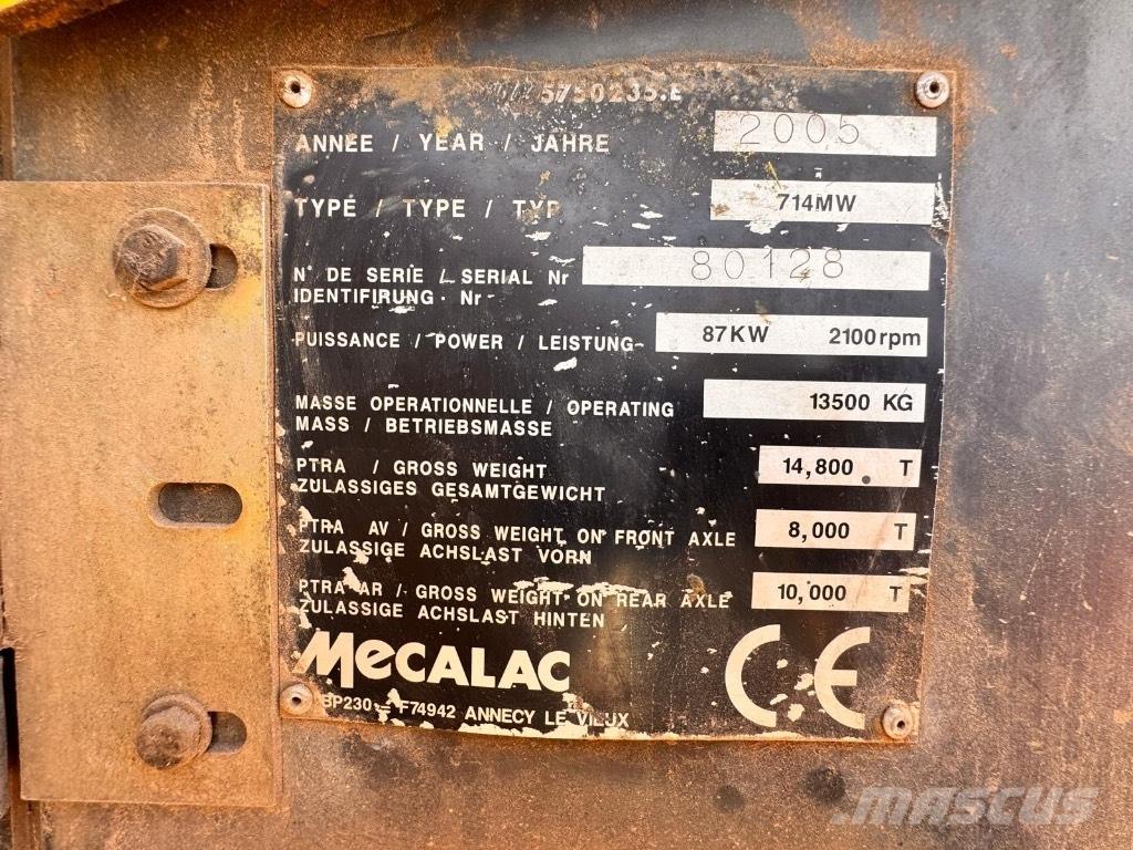 Mecalac 714 MW Ratasekskavaatorid
