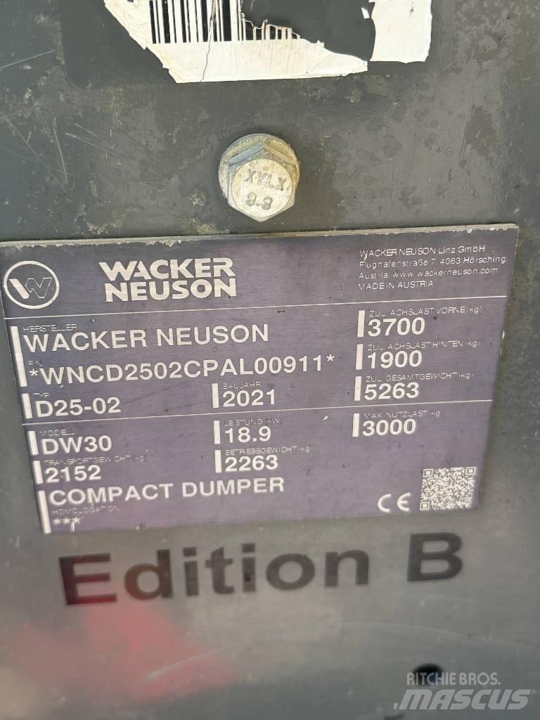 Wacker Neuson DW 30 Väikekallurid