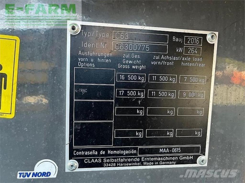 CLAAS lexion 630 Teraviljakombainid