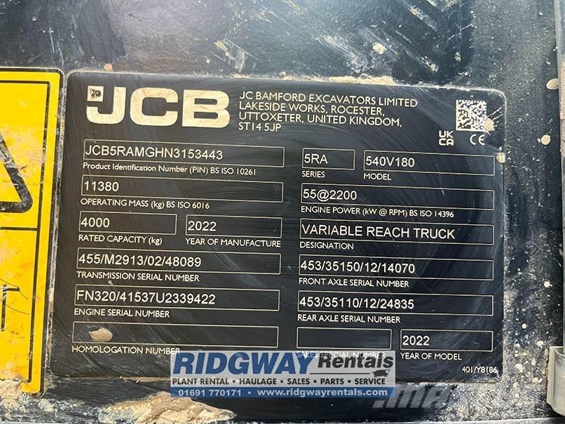 JCB 540-180 Teleskooplaadurid