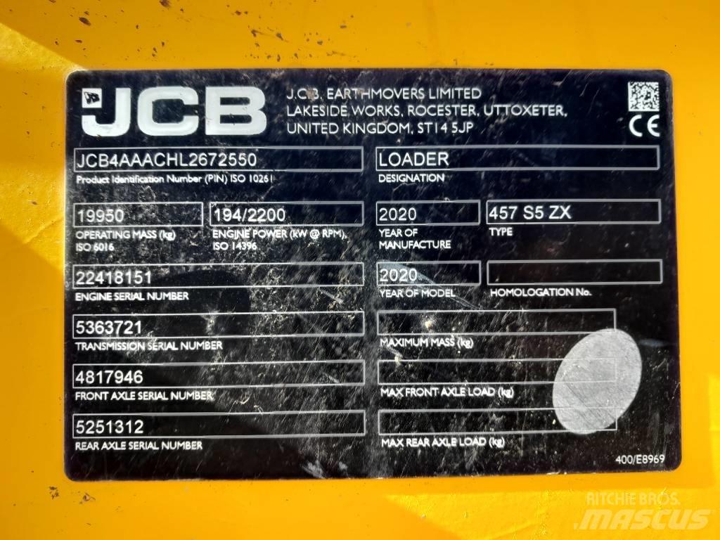 JCB 457 ZX Rataslaadurid
