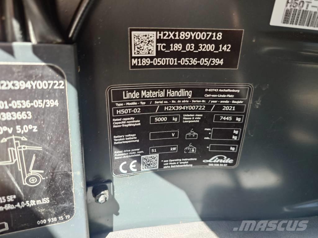 Linde H 50 T Gaasitõstukid