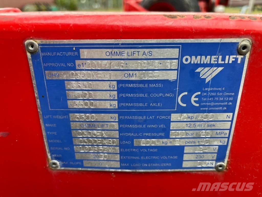 Omme 2300EXBD Järelveetavad korvtõstukid