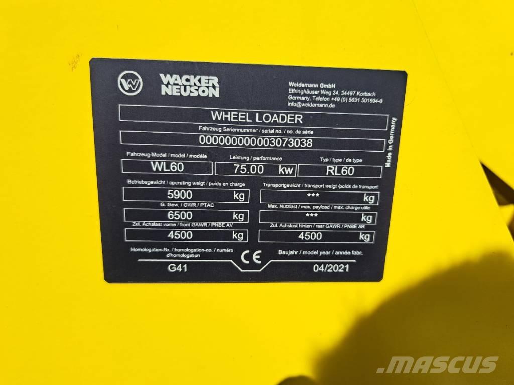 Wacker Neuson WL60 Rataslaadurid
