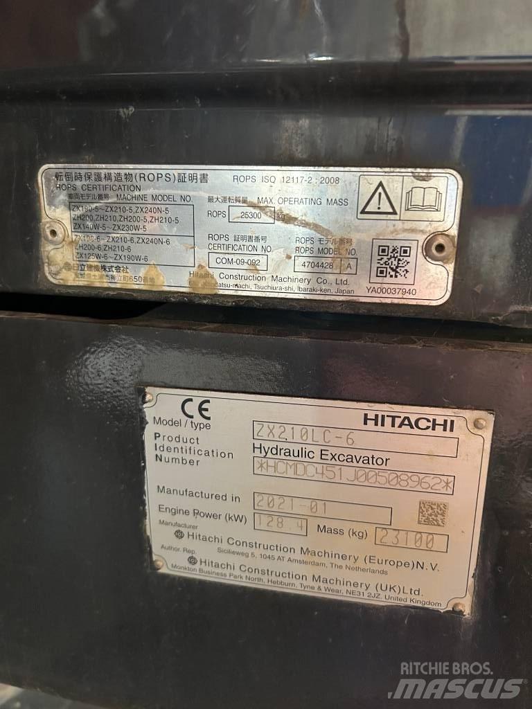 Hitachi ZX 210 LC-6 Roomikekskavaatorid