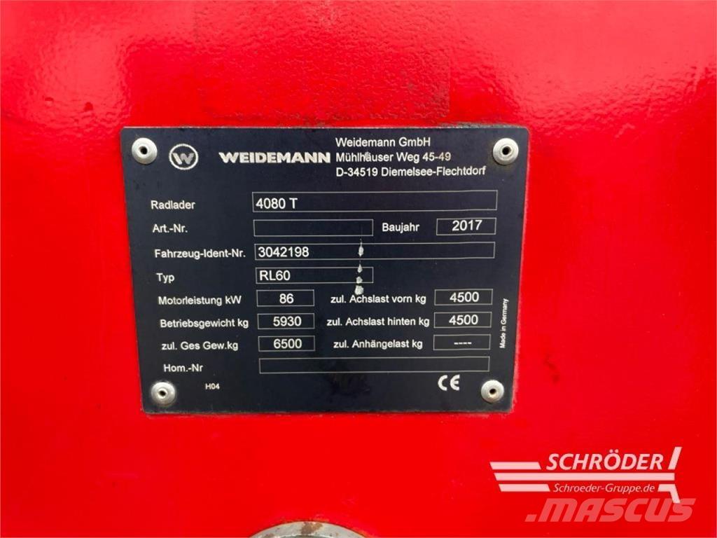 Weidemann 4080 T Rataslaadurid