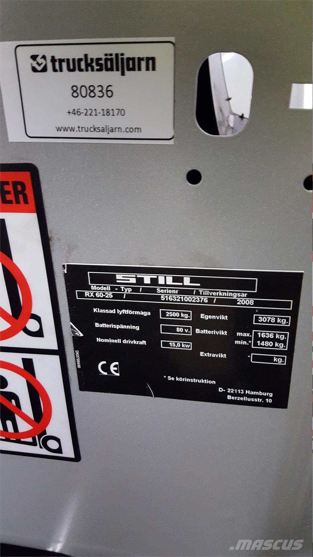 Still RX60-25 Elektritõstukid