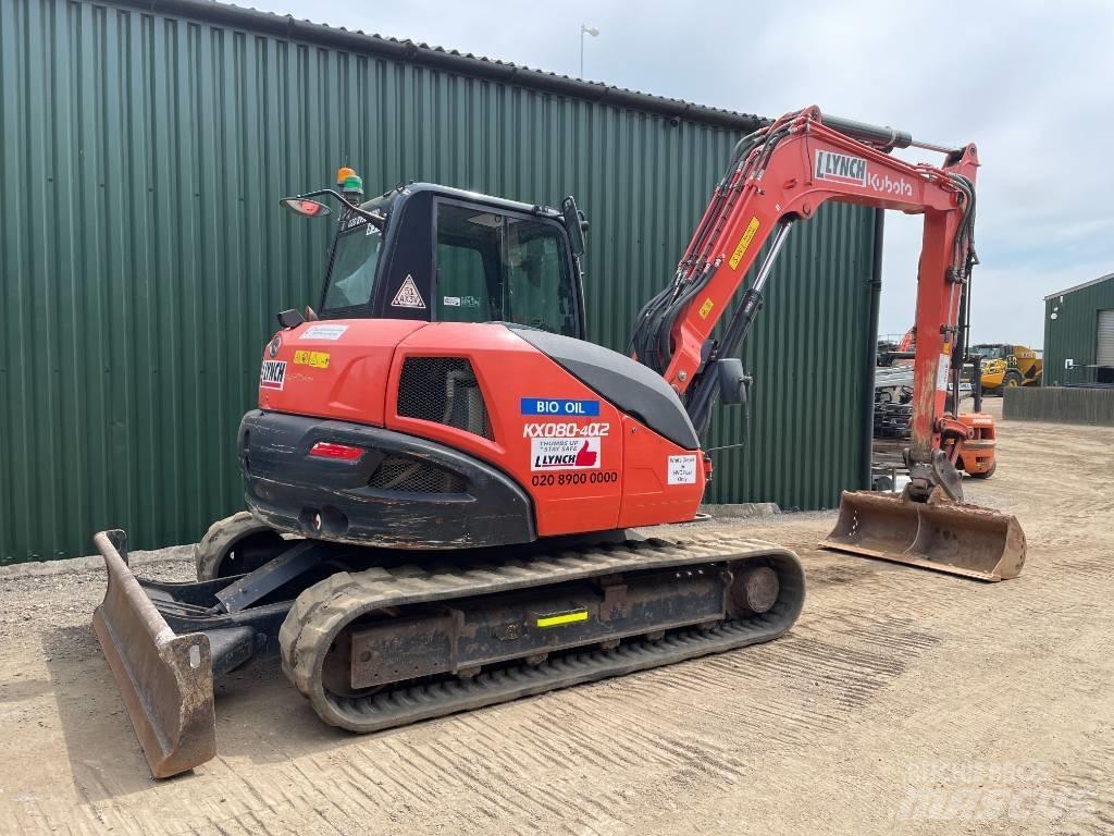Kubota KX 080 Väikeekskavaatorid 7t-12t