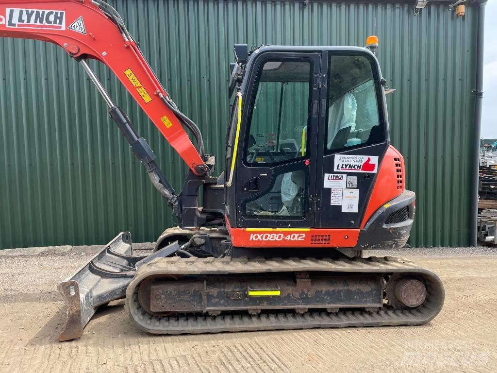 Kubota KX 080 Väikeekskavaatorid 7t-12t