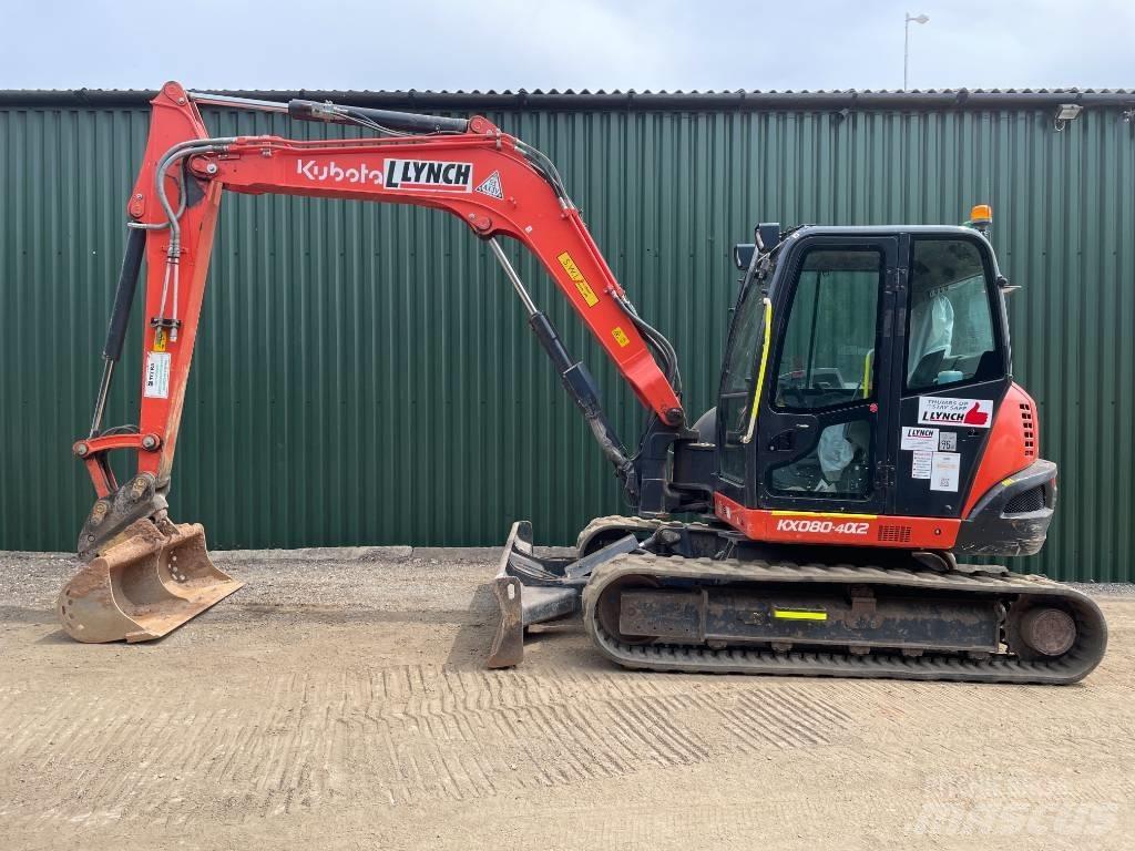 Kubota KX 080 Väikeekskavaatorid 7t-12t