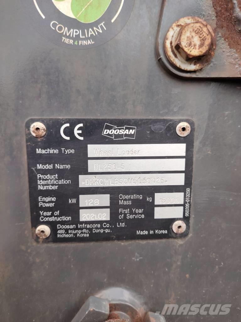 Doosan DL 250 Rataslaadurid