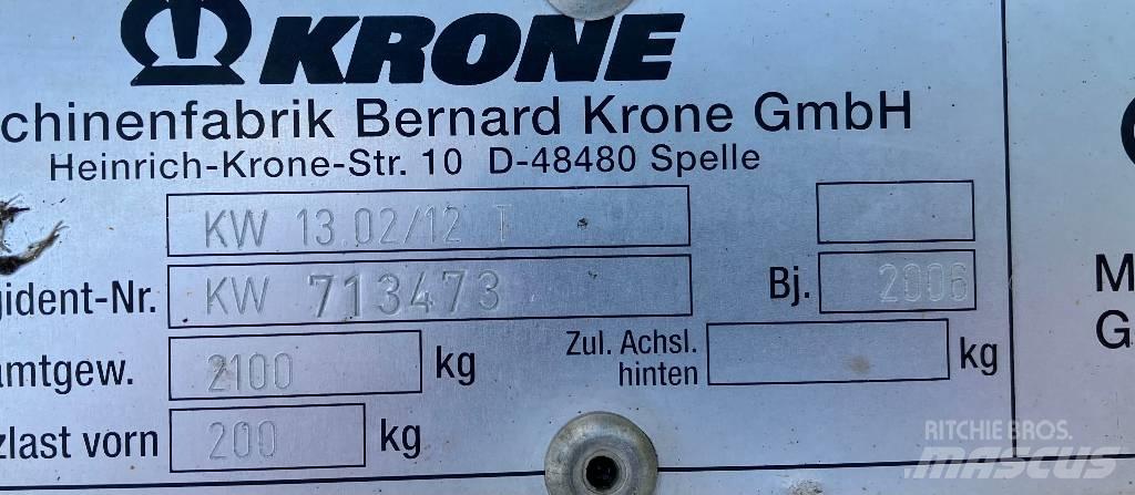 Krone KW 13.02/12 T Vaalutid ja kaarutid