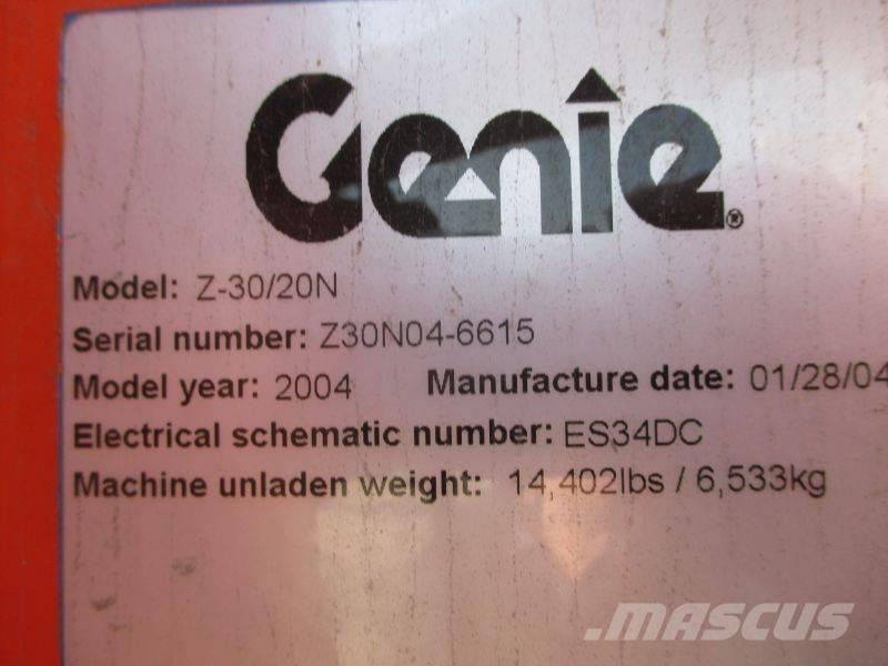 Genie Z 30/20 N Iseliikuvad poomtõstukid