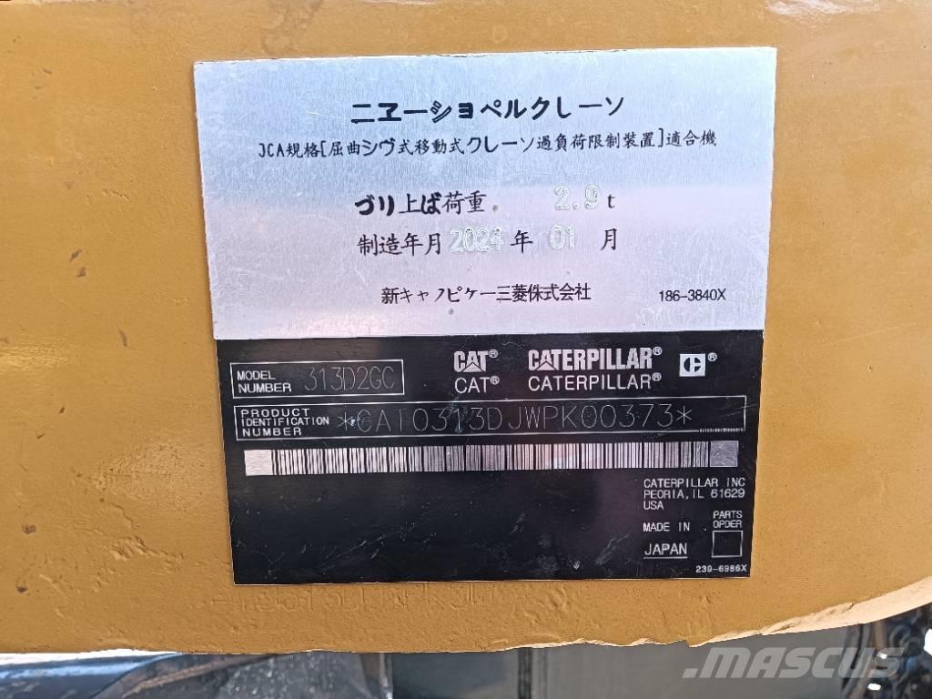 CAT 313 D Ratasekskavaatorid