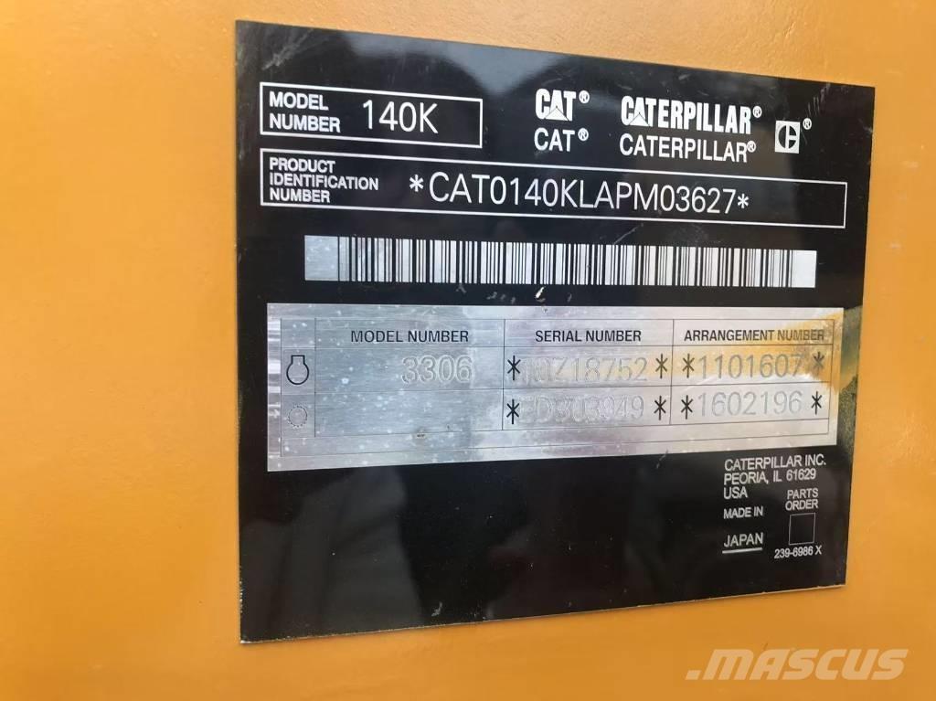 CAT 140k Greiderid