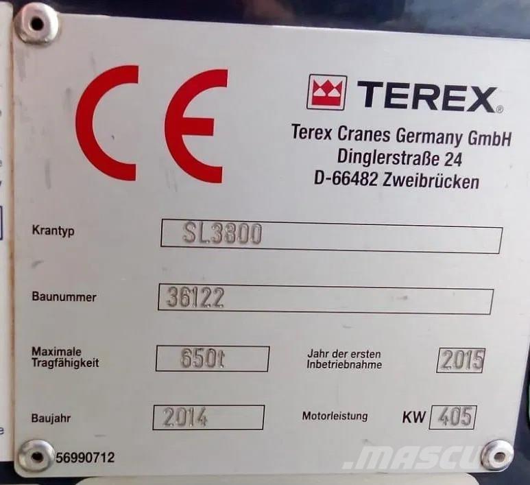 Terex SL 3800 Roomikkraanad