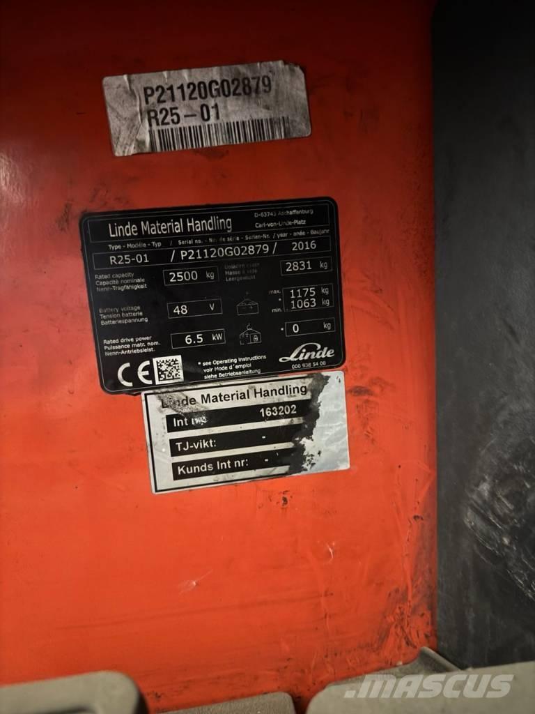 Linde R 25 Lükandmastiga tõstukid