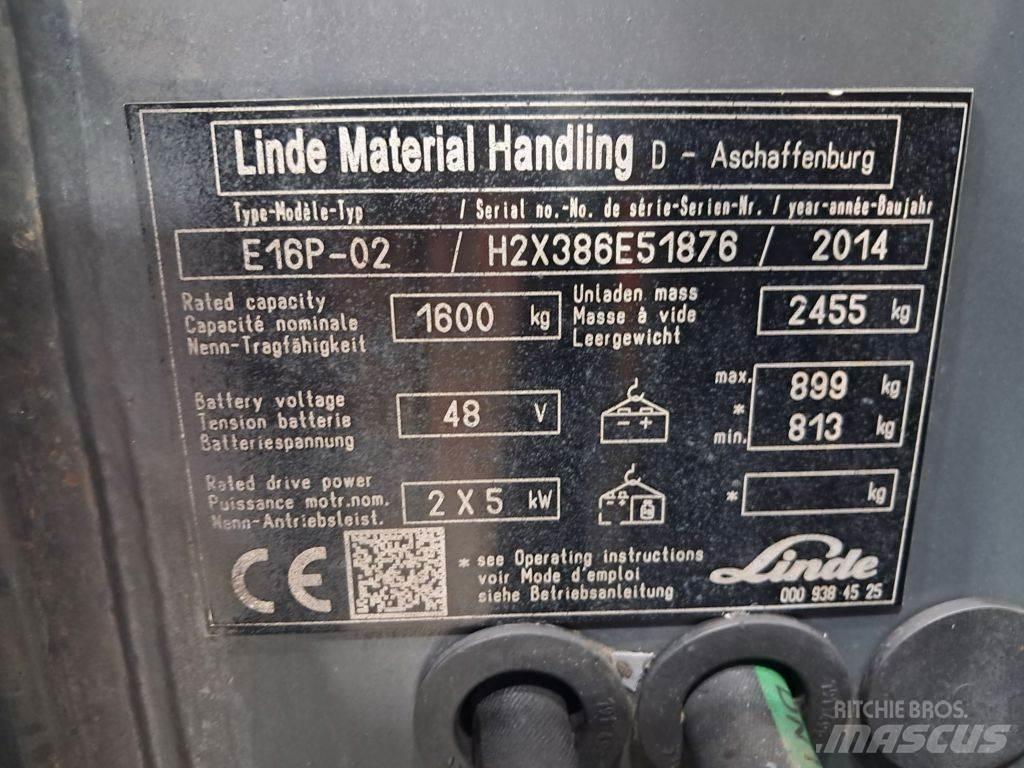 Linde E16P-02 Elektritõstukid