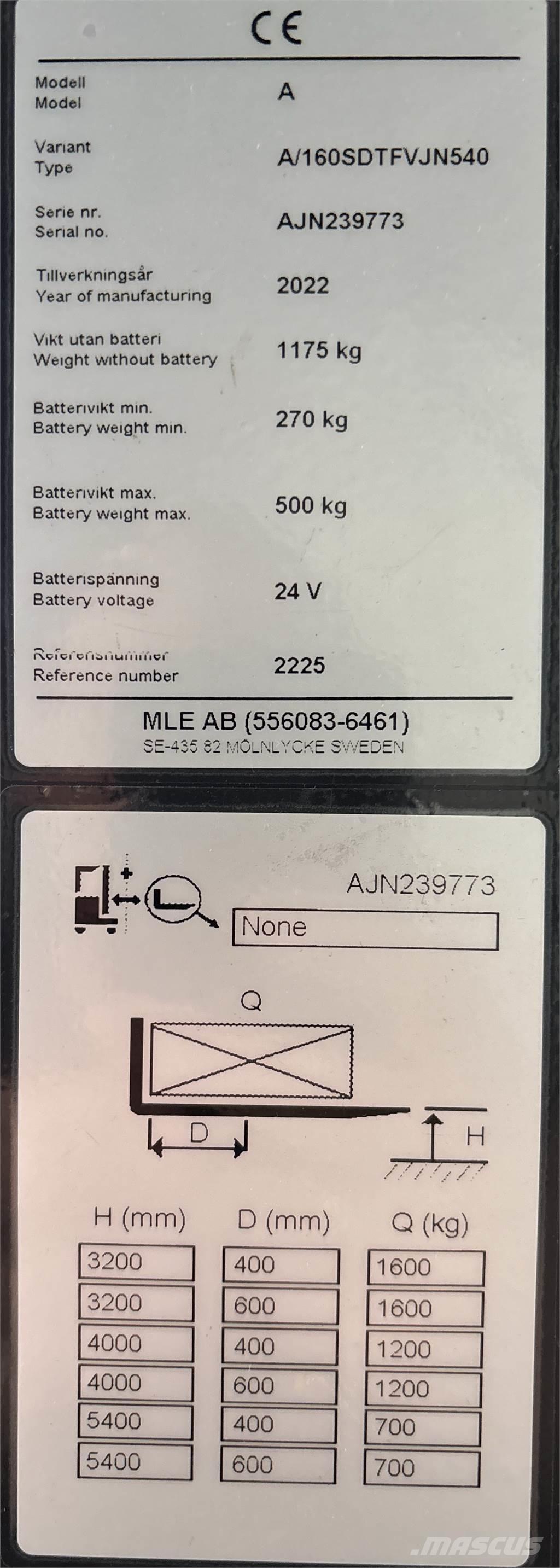 Atlet A160 Platvormiga virnastajad