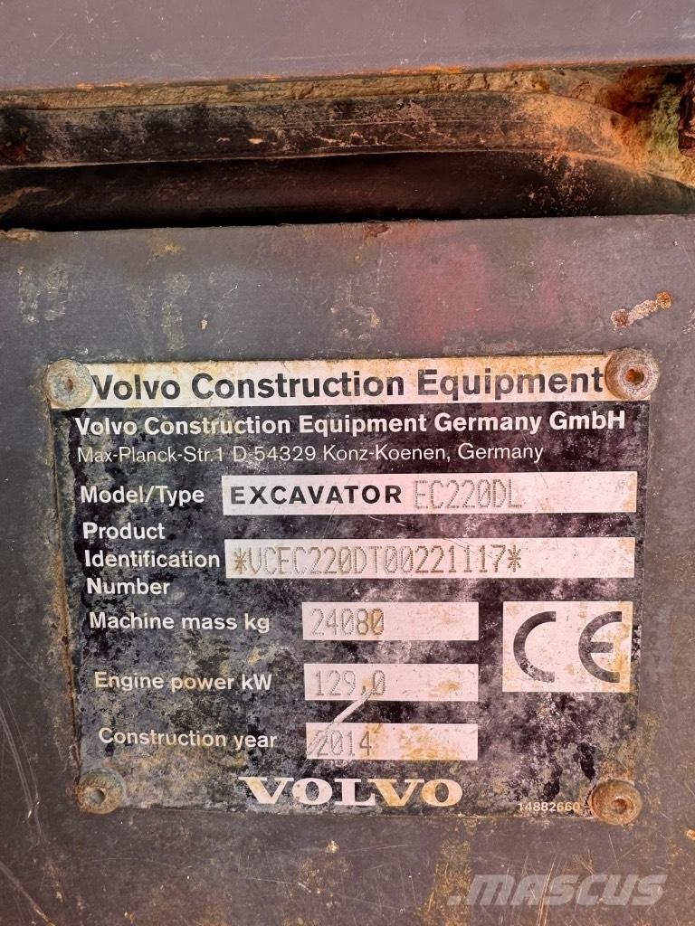 Volvo EC 220 DL Roomikekskavaatorid