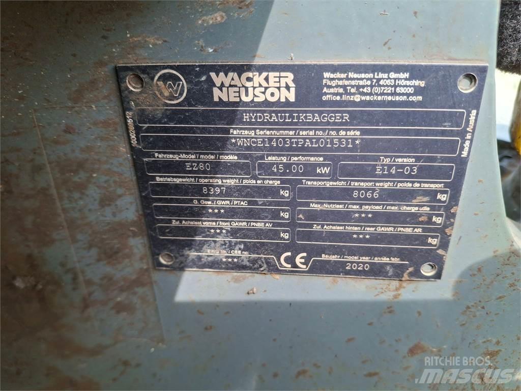 Wacker Neuson EZ80 Roomikekskavaatorid