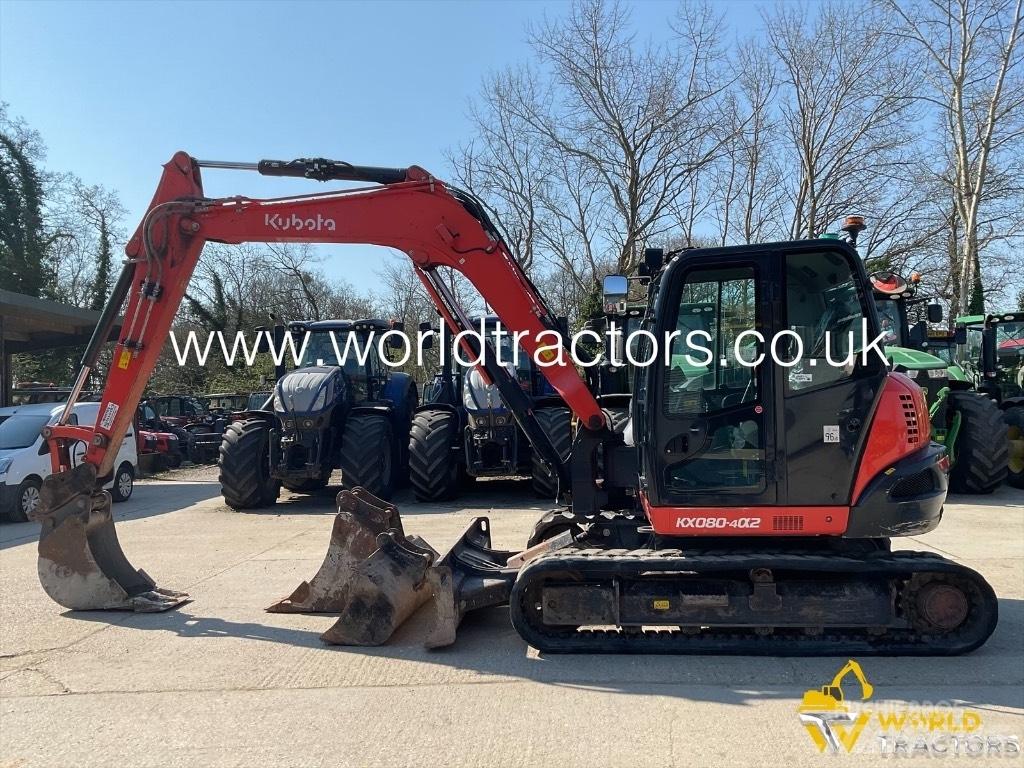 Kubota KX 080-4 Väikeekskavaatorid 7t-12t
