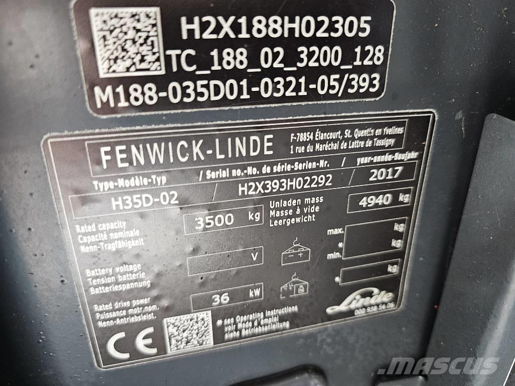 Linde H35D-02 Diiseltõstukid