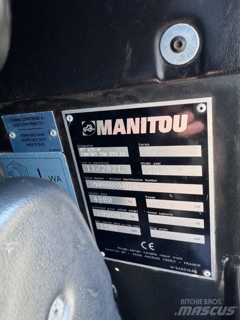 Manitou MT625H Teleskooplaadurid