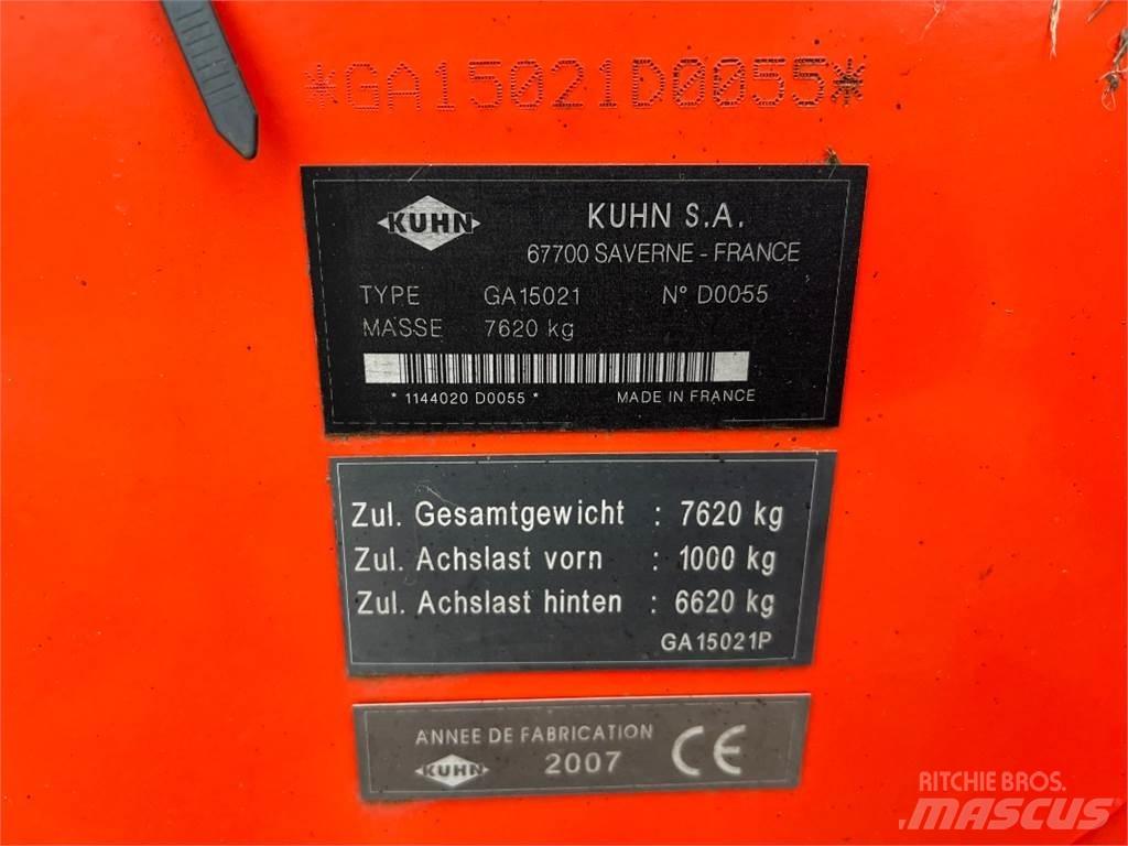 Kuhn GA 15021 Iseliikuvad niidukid-vaalutid