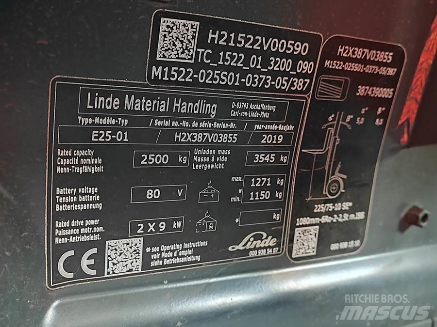 Linde E25-01 Elektritõstukid