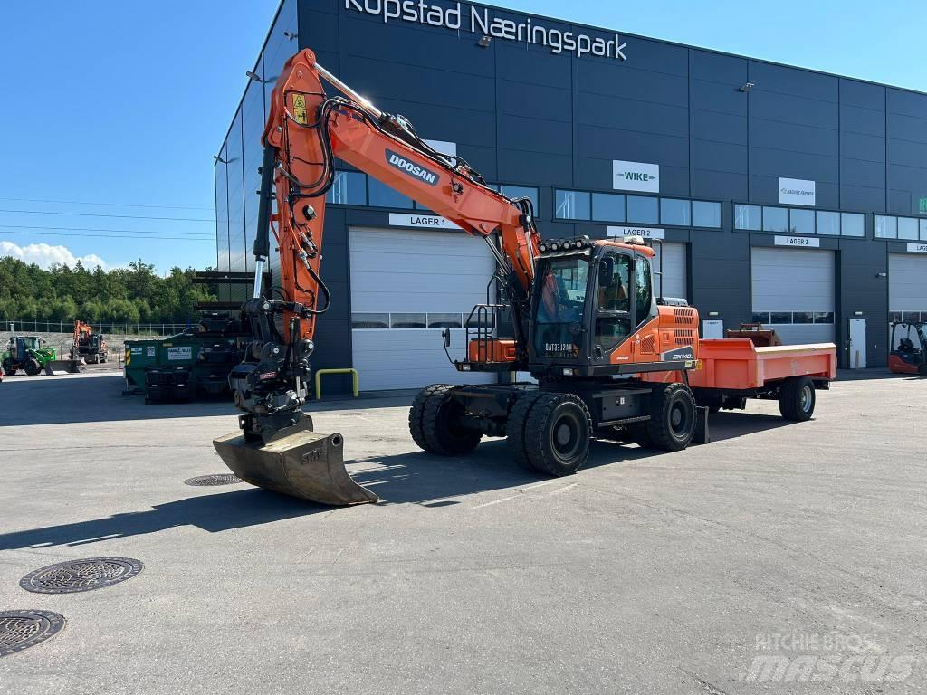 Doosan DX 140 W-5 Ratasekskavaatorid
