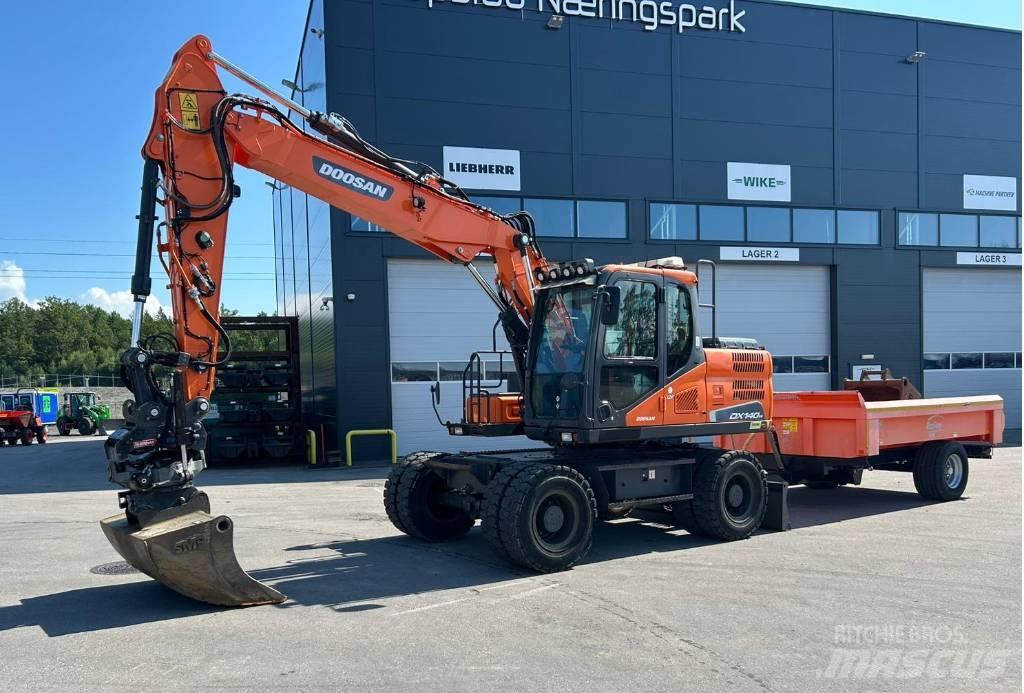 Doosan DX 140 W-5 Ratasekskavaatorid