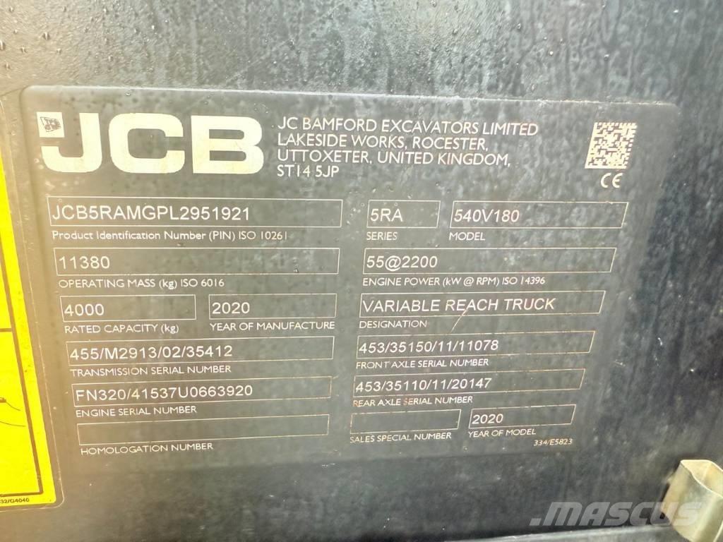 JCB 540-180 Teleskooplaadurid