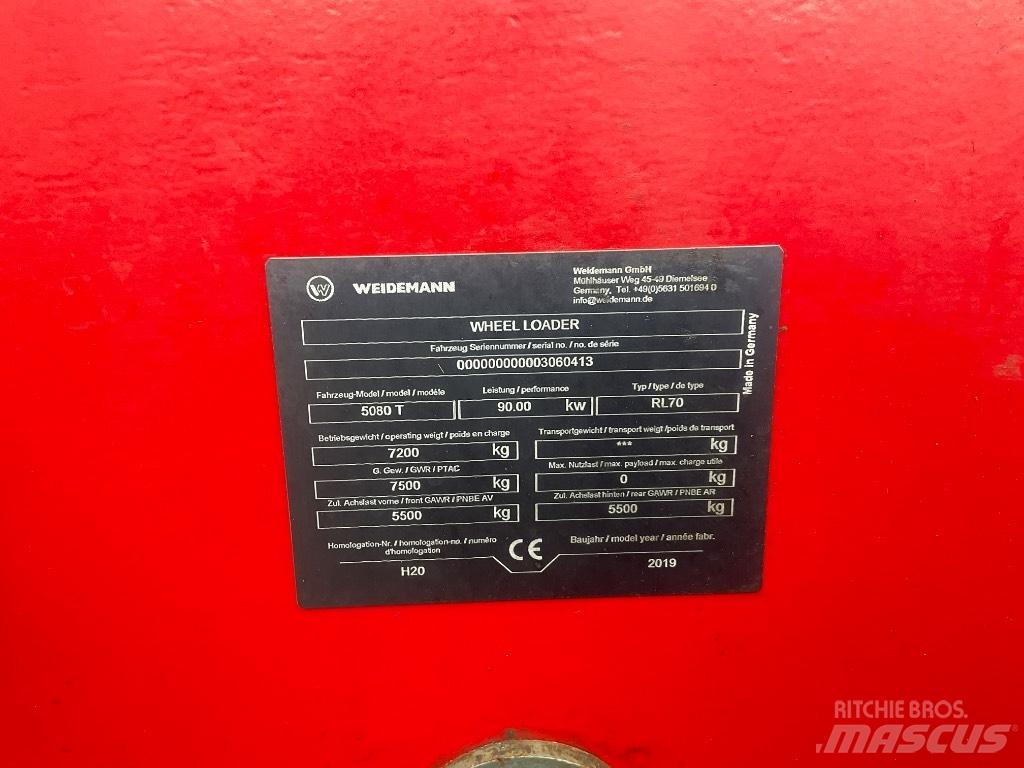 Weidemann 5080T Teleskoop rataslaadurid