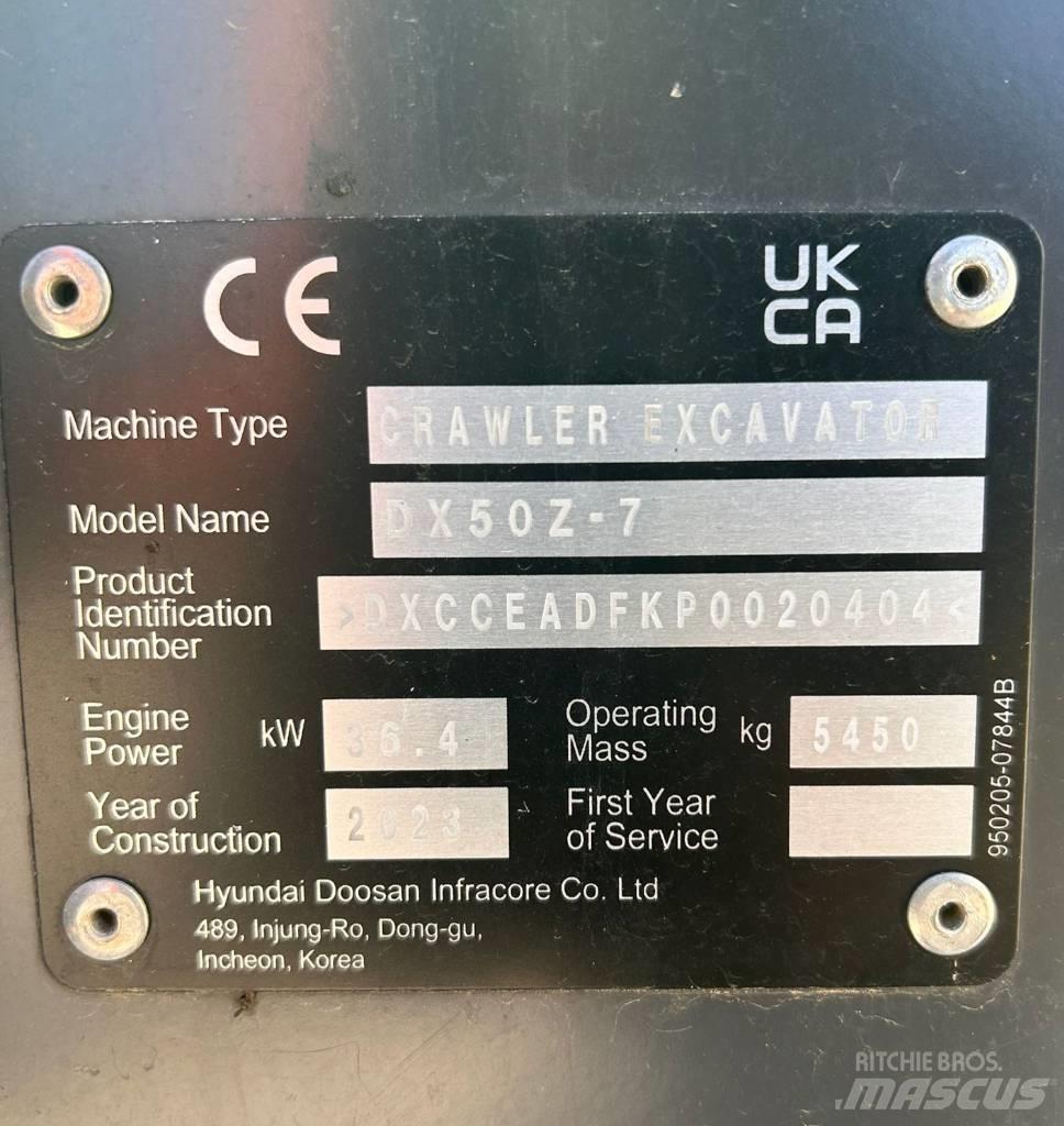 Doosan DX 50 Z-7 Muud