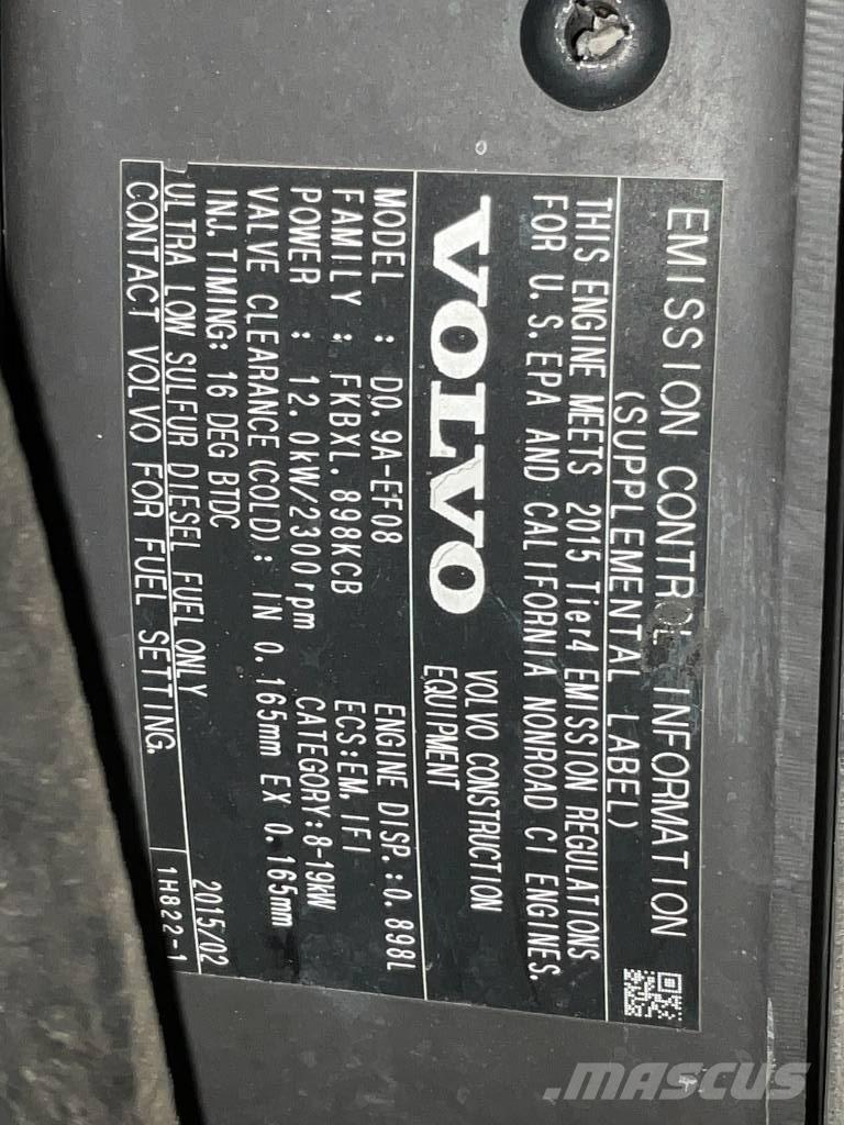 Volvo EC 15 D Miniekskavaatorid < 7 t