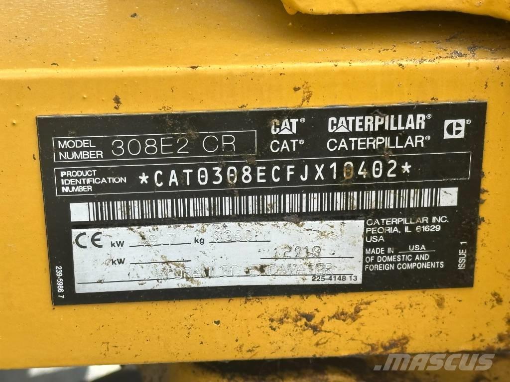 CAT 308 E 2 CR Väikeekskavaatorid 7t-12t