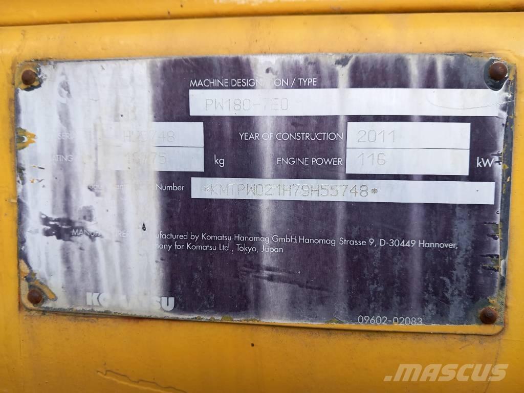 Komatsu PW 180-7EO Ratasekskavaatorid