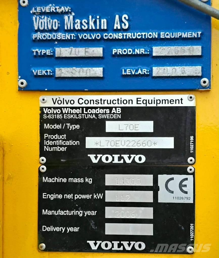 Volvo L 70 E Rataslaadurid