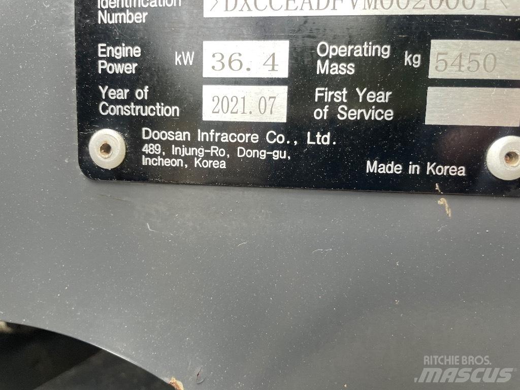 Doosan DX 50 Z Miniekskavaatorid < 7 t