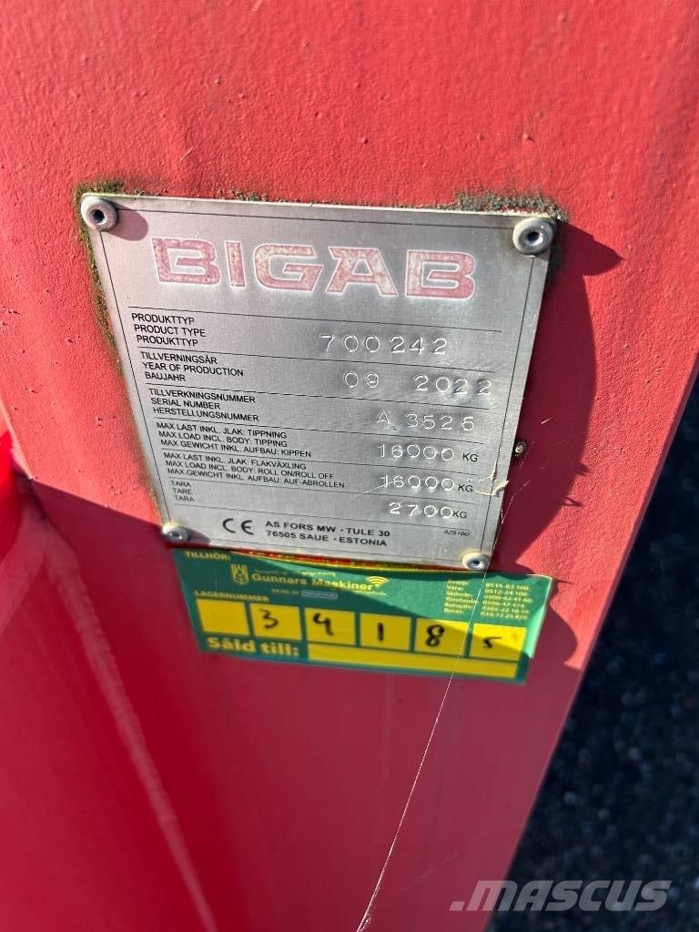 Bigab 242 SCHAKTFLAK Konteinerveohaagised