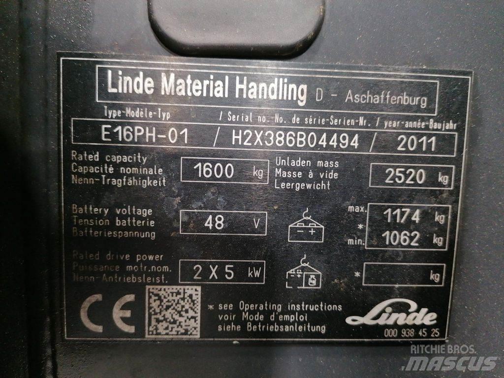 Linde E16PH-01 Elektritõstukid