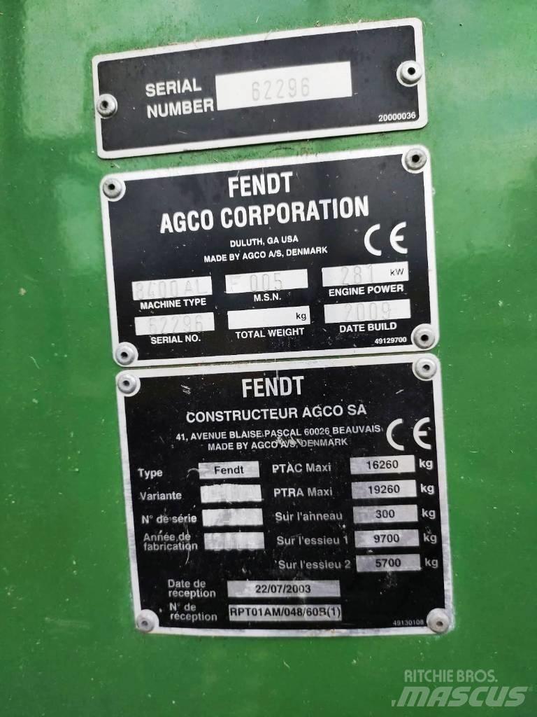 Fendt 8400 P AL Teraviljakombainid